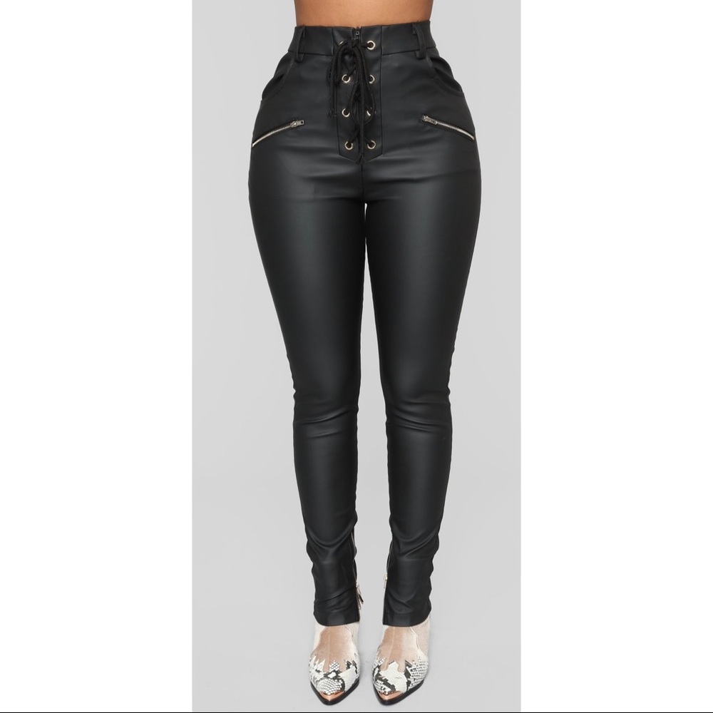 NWT faux leather pants